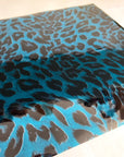 Blue Cheetah Metallic Foil