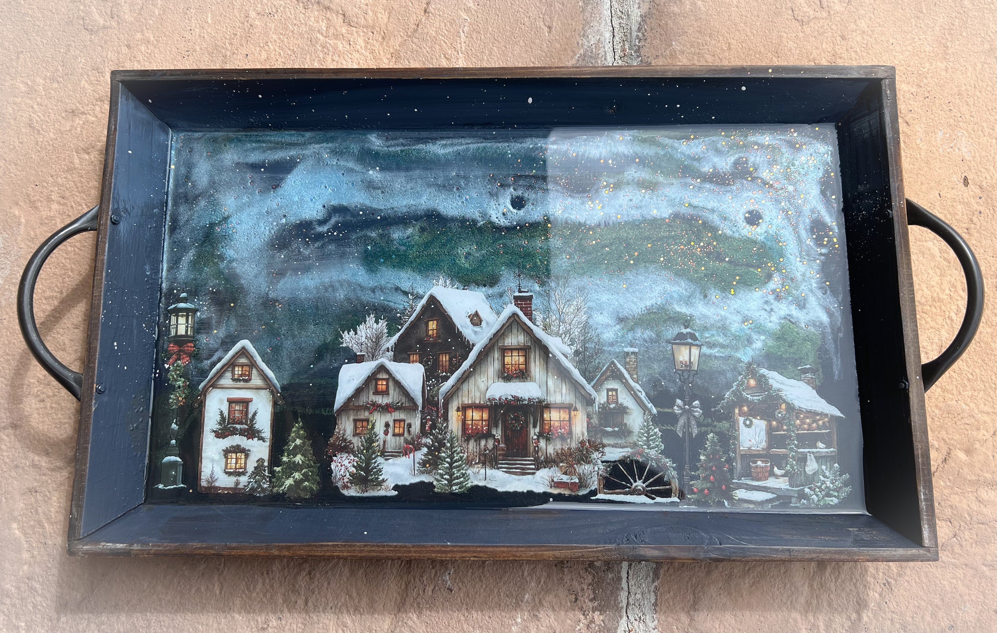 Christmas Village Tray. Nov. 1