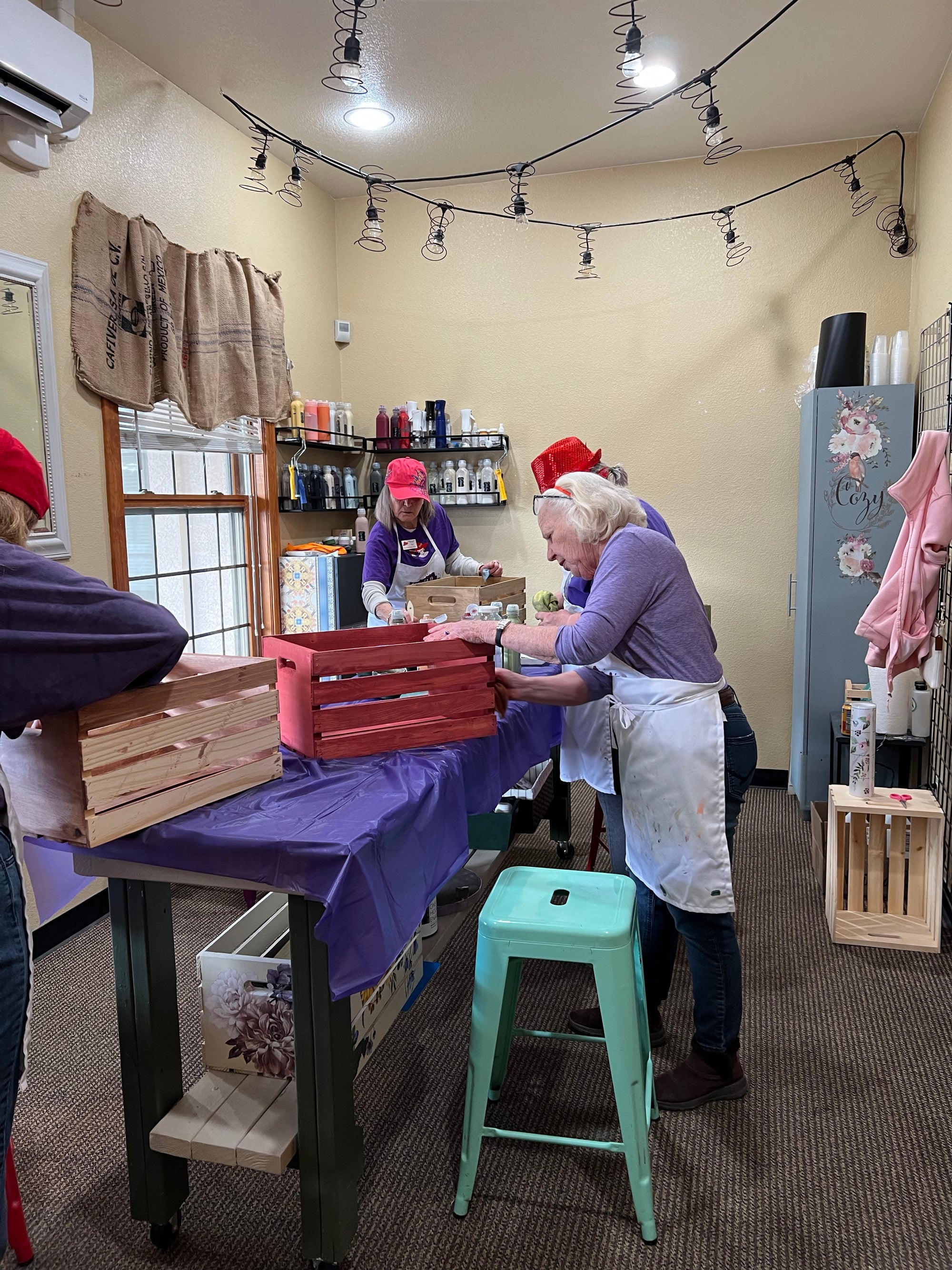 Wood crate transformation Feb. 7