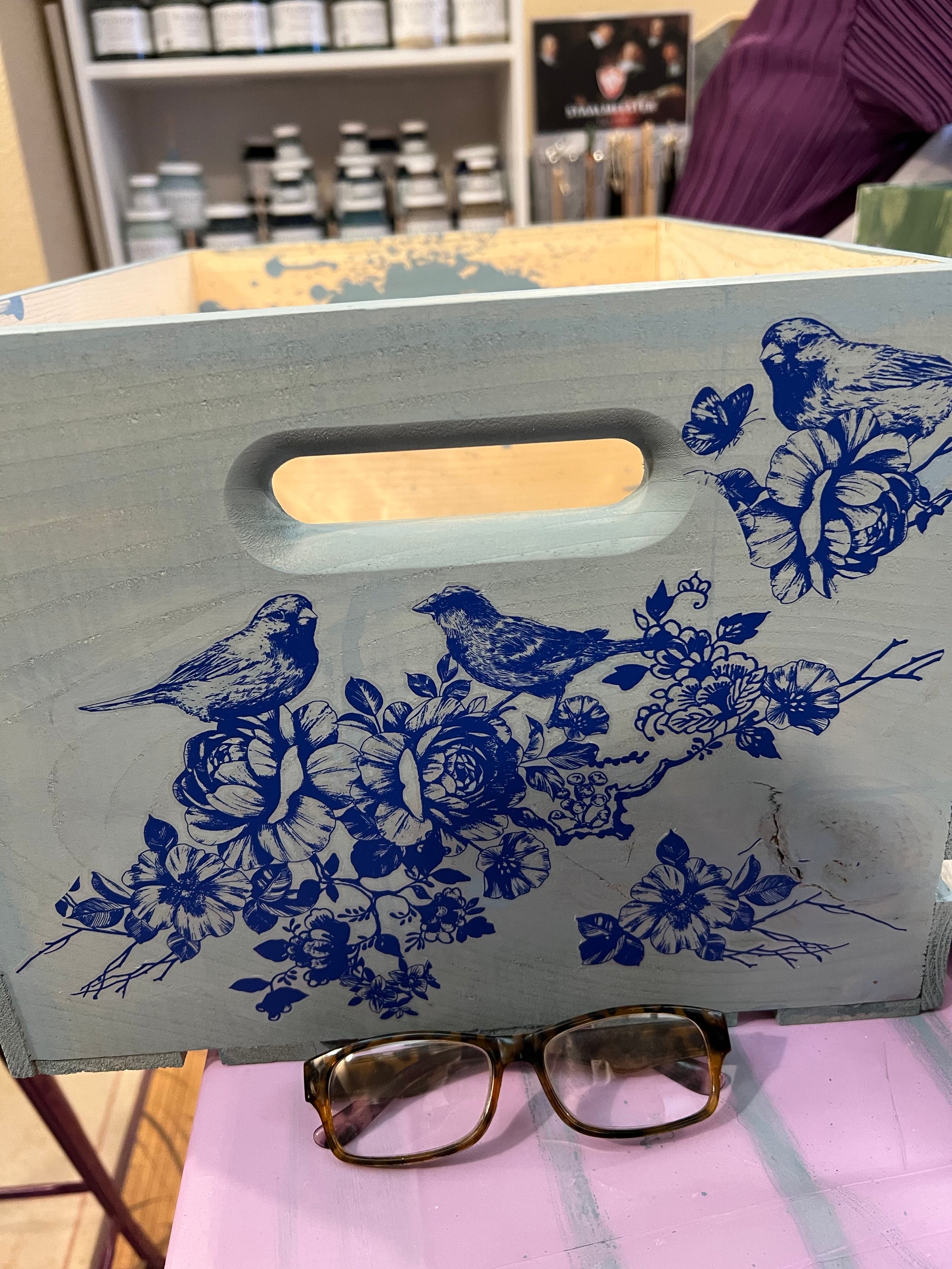 Wood crate transformation Feb. 7