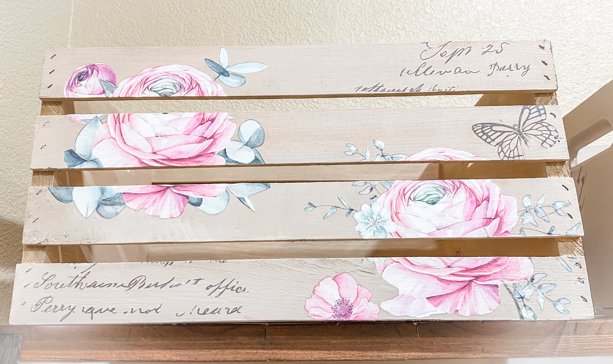 Wood crate transformation Feb. 7